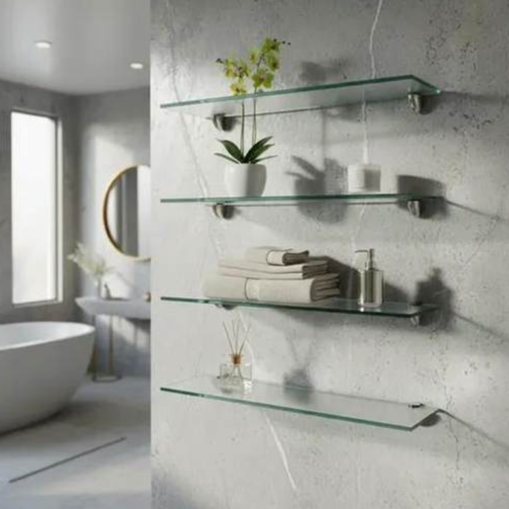 Residential & Retail Glass Shelving