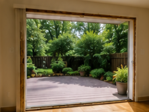 Patio door replacement construction