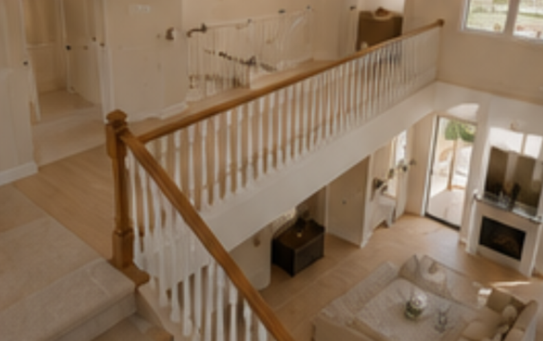 Before renovation wood railing